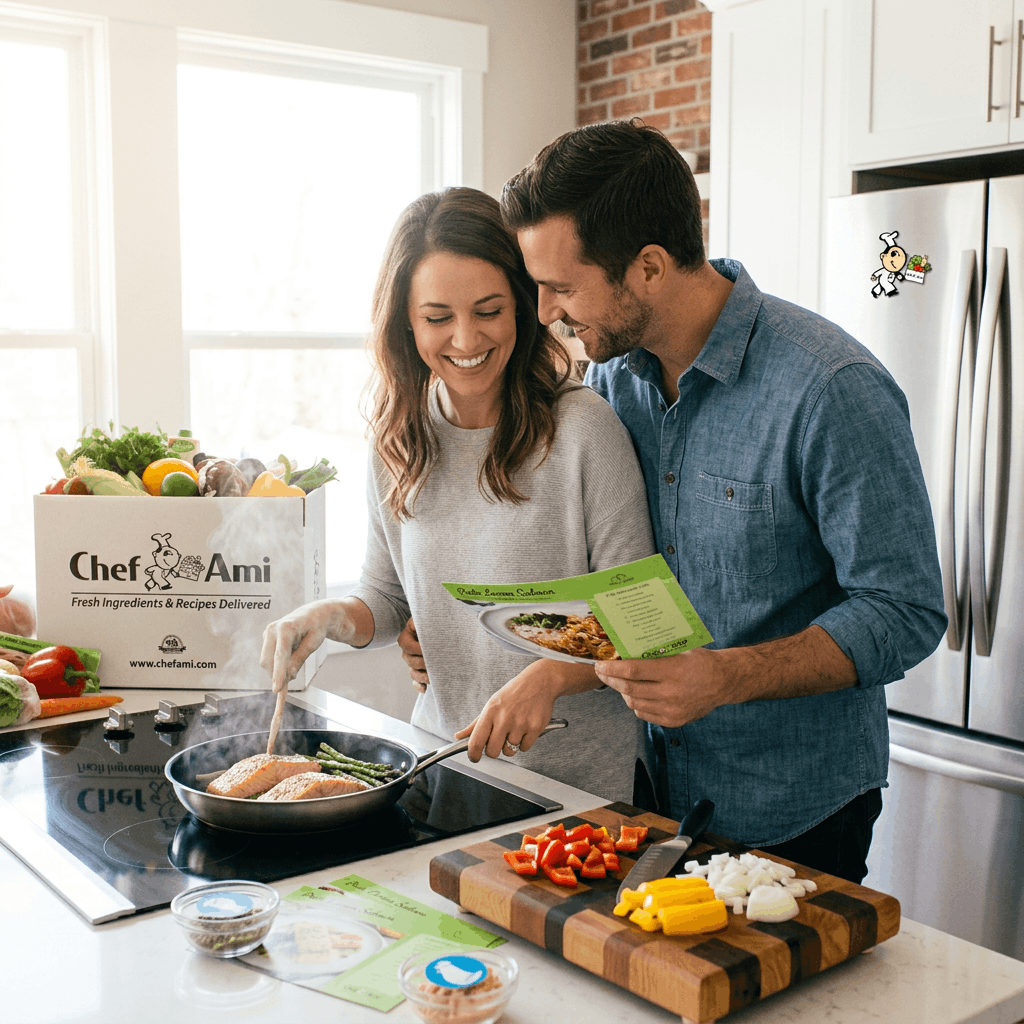 Meal delivery arriving at a customer home