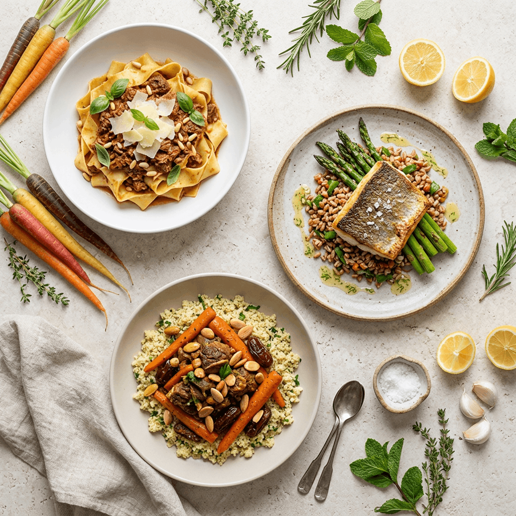 Selecting weekly meal choices