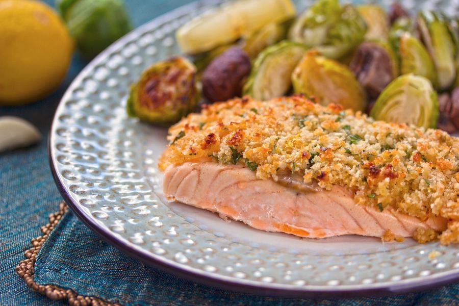 Lemon Panko-Crusted Salmon Recipe