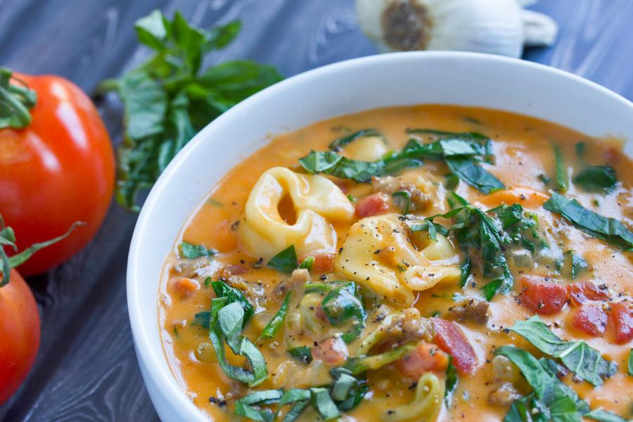 Creamy Tortellini Soup